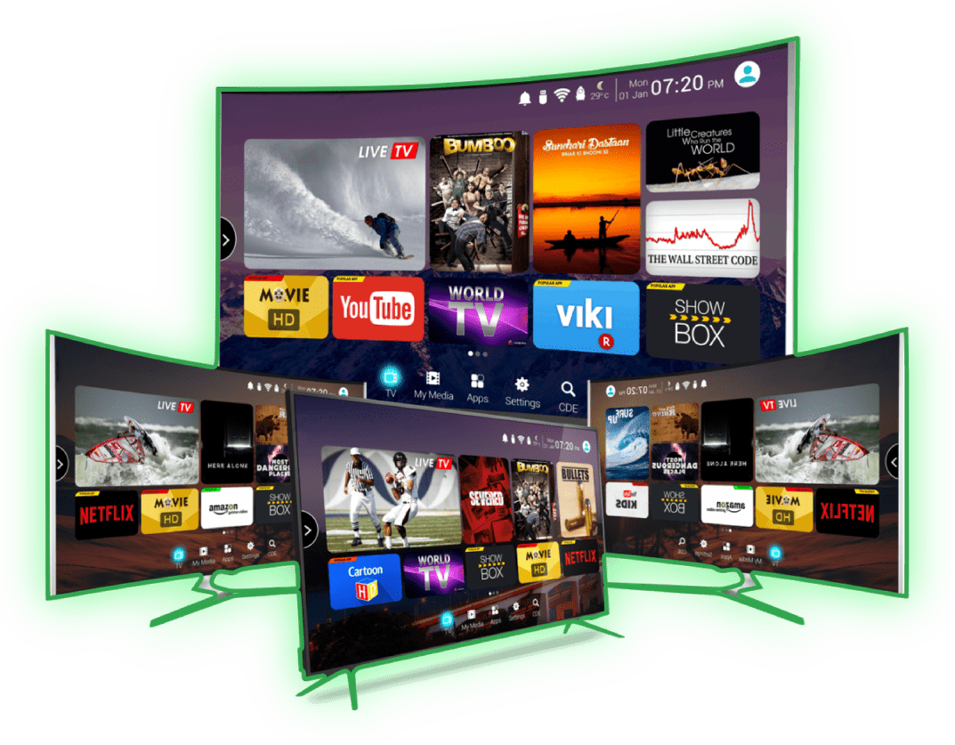 IPTV subscription package with Netflix, YouTube, Viki, Showbox
